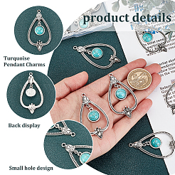 20 шт. синтетическая бирюза большие подвески&nbsp;FIND-AR0002-27