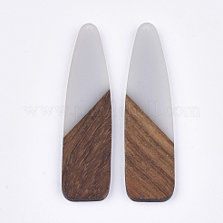 Grands pendentifs en résine et bois de noyer&nbsp;RESI-S358-98E