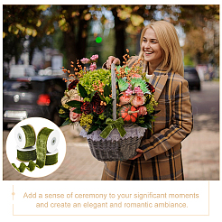 Ткань из бархатной ленты с рваными краями DIY-WH0419-91C