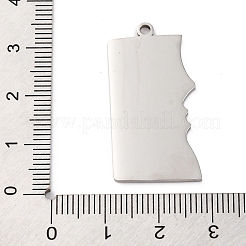 Подвески из нержавеющей стали 201 с защитой от потускнения&nbsp;STAS-R002-18P