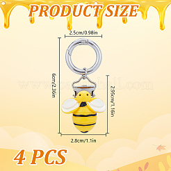 4 шт. зажимы для шляп из пчелиной смолы&nbsp;HJEW-DR00221