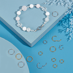 16 шт. 4 стиля застежек-крутилок из нержавеющей стали 304 STAS-UN0040-53