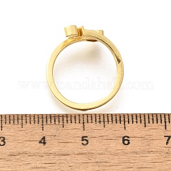 Anillos de brazalete de latón para mujer&nbsp;RJEW-U044-S