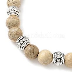 Bracelets à breloques en alliage de fleurs&nbsp;BJEW-JB12354-03