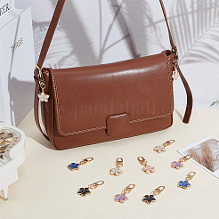 20шт 5-х цветные брелки из цинкового сплава&nbsp;HJEW-DR0001-12