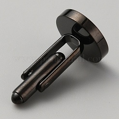 Manschettenknopf aus Edelstahl&nbsp;STAS-WH0036-27EB