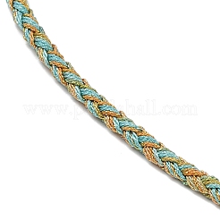 Изготовление ожерелий из круглого нейлонового хлопкового шнура диаметром 3.5 мм&nbsp;NJEW-C106-03RG