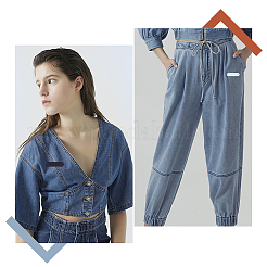 100 шт. 5-х цветные нашивки из искусственной кожи DIY-GF0005-17