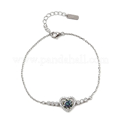 925 ссылка стерлингового серебра браслеты BJEW-D346-05B-P