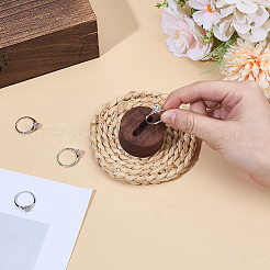 Деревянные одинарные кольцевые стенды&nbsp;RDIS-WH0031-01A