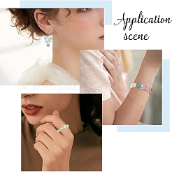 120 г 4 стиля градиентные цвета краски для выпечки прозрачные стеклянные бусины&nbsp;DGLA-YW0001-40