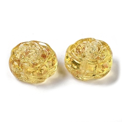 Нить золотых песочных бусин лэмпворк ручной работы LAMP-Z007-06D