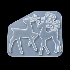 Moules en silicone pour pendentif de renne de noël&nbsp;DIY-P075-C03