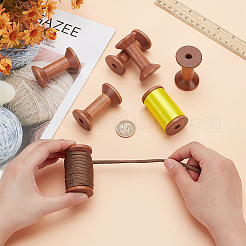 Катушки с деревянными нитками TOOL-WH0159-36A