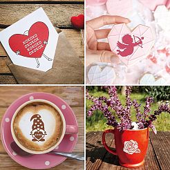 Самоклеящийся трафарет для шелкографии DIY-WH0337-046