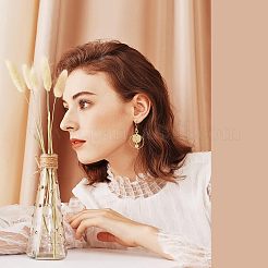 40 шт. 4 стильных латунных соединителя KK-FH0004-49