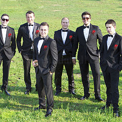 Тканевая роза цветок бутоньерка брошь со стразами&nbsp;AJEW-WH0258-294A