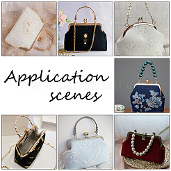 2шт. Рамки для кошельков из сплава 2 цветов DIY-PH0009-68B