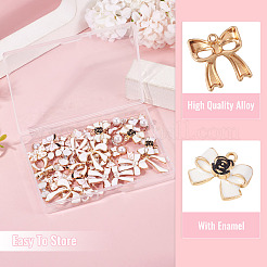 60шт 15 стиля подвески из сплава с эмалью&nbsp;ENAM-TA0003-10