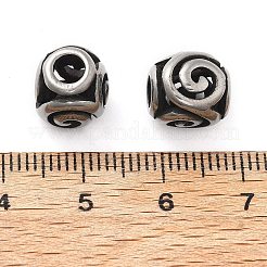 Европейские бусины из нержавеющей стали 304 STAS-V008-38AS