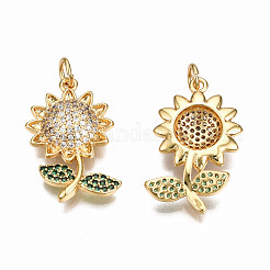 Colgante micropavé cubic zirconia de latón&nbsp;ZIRC-Q200-013-NF