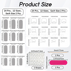 1 bolsa de plástico ABS con cobertura completa para uñas postizas y dedos del pie.&nbsp;MRMJ-CP0001-54B