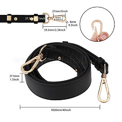 Кожаные регулируемые ручки сумки PURS-WH0005-80KCG-02