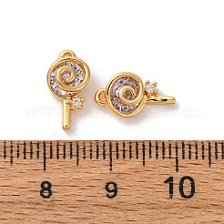 Латунные микро проложить кубического циркония подвески&nbsp;KK-K382-25G-03