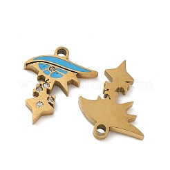 Подвески из нержавеющей стали 304 с эмалью&nbsp;STAS-D208-04G