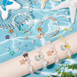 DIY-Armband-Sets zum Basteln mit Seesternen&nbsp;DIY-SC0028-40