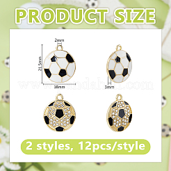 24шт 2 стиля подвески из сплава с эмалью&nbsp;ENAM-HY0001-57