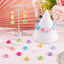 200 шт. непрозрачные акриловые рамки для бусин TACR-SP0001-17