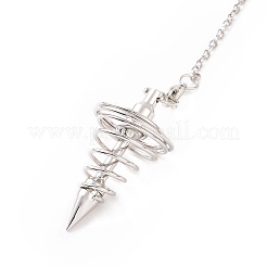 Латунные тросовые цепные катушки биолокационные маятники&nbsp;HJEW-D004-01P