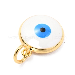 Messing Emaille-Anhänger&nbsp;ZIRC-J025-71G-B