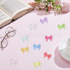 200шт 10 цвета прозрачные акриловые бусины TACR-PA0001-11