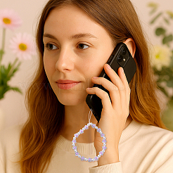 4 шт. 2-х цветные резиновые ремешки для мобильных телефонов AJEW-GO0002-55