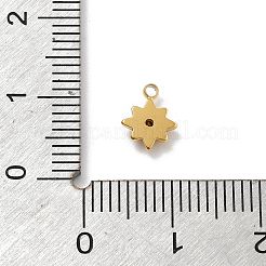 Подвески-шармы со стразами из нержавеющей стали 304&nbsp;STAS-L283-31G