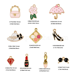 20шт 10 стиля подвески из сплава с эмалью&nbsp;ENAM-FP0002-93