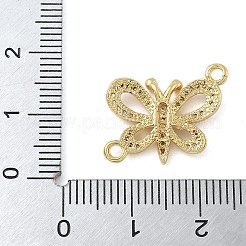 Стойка покрытие латунь микропаве прозрачный кубический цирконий бабочка соединительные подвески KK-A234-077G