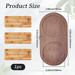 Деревянные резные коврики для чашек AJEW-WH20048-39E