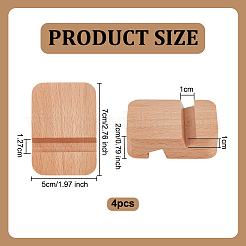 4 Stück Stickrahmen-Staffeleien aus Holz&nbsp;ODIS-WH0331-02B