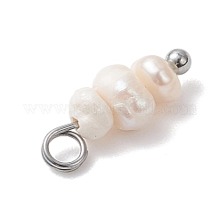 Подвески из натурального пресноводного жемчуга в форме картофеля&nbsp;PALLOY-JF04642-02