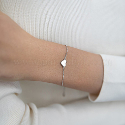 Браслеты из стерлингового серебра с сердечками OM0839-1