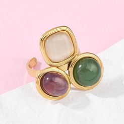 Регулируемые манжетные кольца из нержавеющей стали 304&nbsp;RJEW-S629-05G