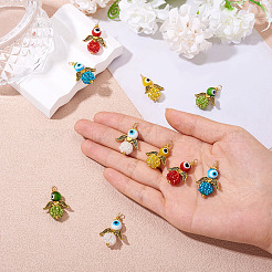 10 шт. 5-х цветные стеклянные бусины&nbsp;FIND-TA0005-74