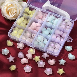 92шт 12 стиля прозрачные акриловые бусины TACR-YW0001-54