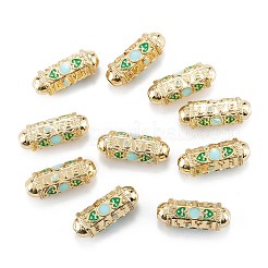 Настоящие позолоченные бусины из латуни 18k KK-A155-23G-B