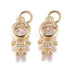 Латунные микро проложить кубического циркония подвески ZIRC-G168-51G