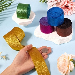 25 ярд 5 цвета блестящих полиэфирных лент с блестками OCOR-TA0001-78
