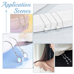 3 пара 925 серебряных сережек-гвоздиков STER-BBC0001-42